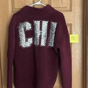 VS PINK Chicago Burgundy Sweater